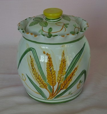 Ceramiche d-Arte di Albisola - Barattolo in maiolica con oggetti personalizzabili